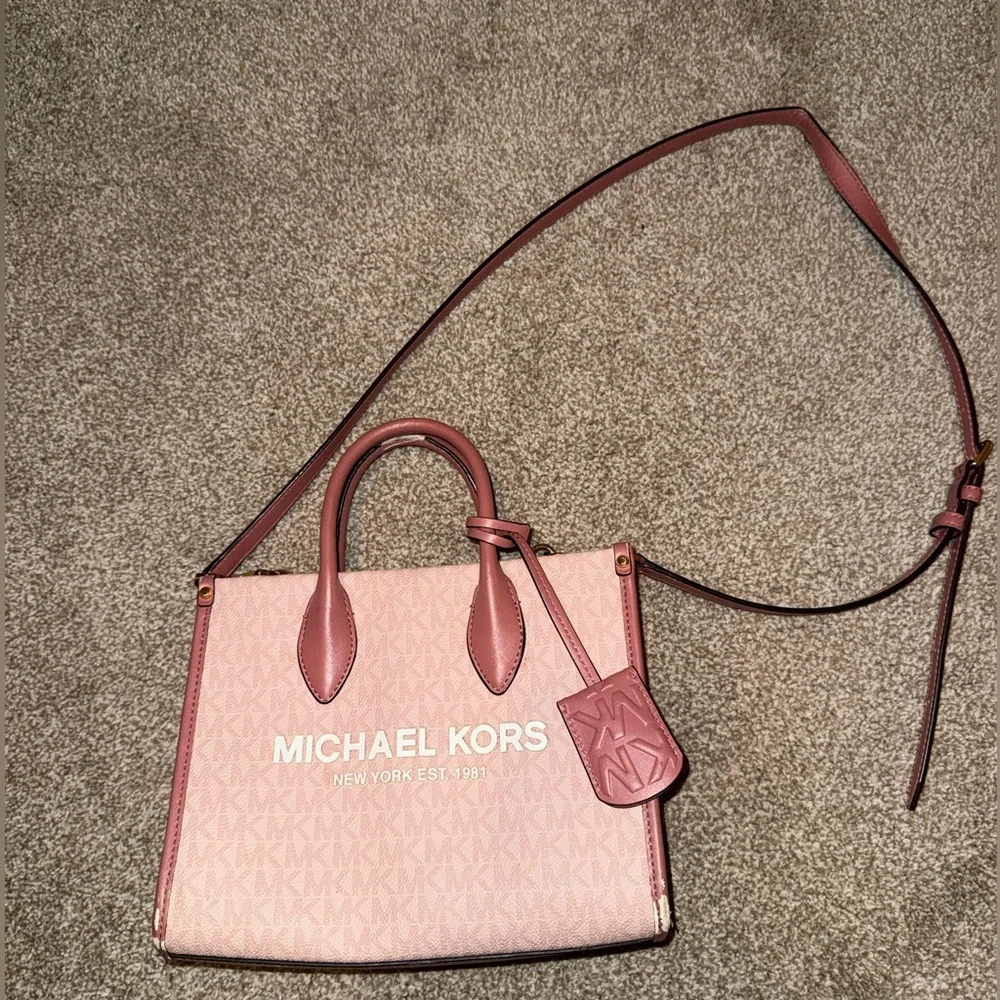 Michael Kors Small Pink Mirella Bag - Picture 1 of 5